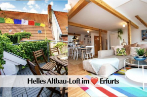 Helles 80m2 Maisonette-Loft mit Balkon, Kingsize Bett, Smart-TV, etc